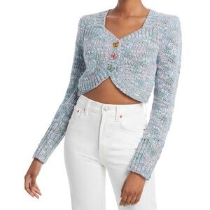 LoveShackFancy Saundria Crop Cardigan